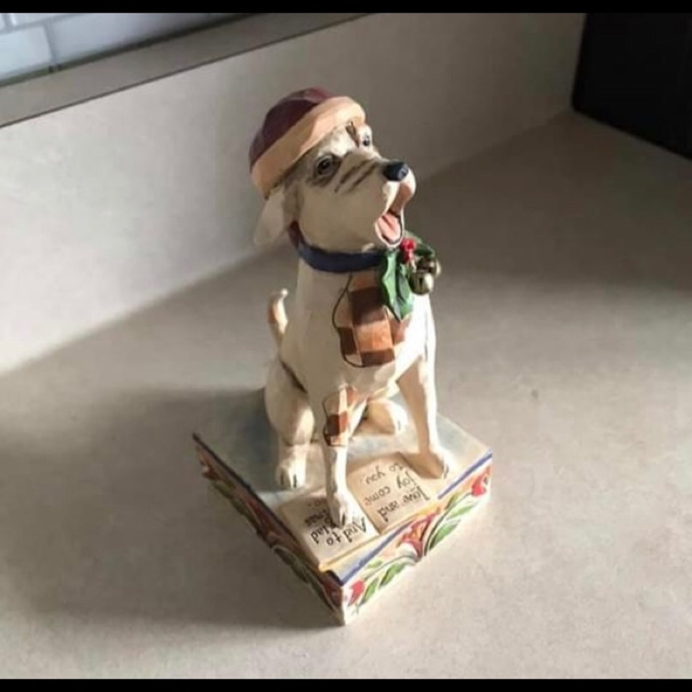Jim Shores Bark the Herald Angels Sing Figurine